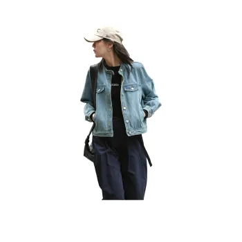 Demana Denim Jacket Women's Medium Denim Blue