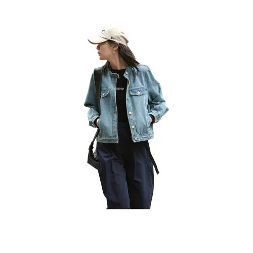 Demana Denim Jacket Women's Medium Denim Blue