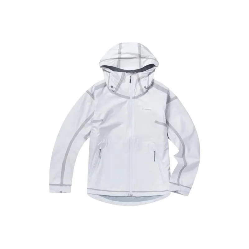 Columbia Outdoor Hiking Water Resistant Windproof Breathable Rainproof Windbreaker Jacket Women's Gray-0