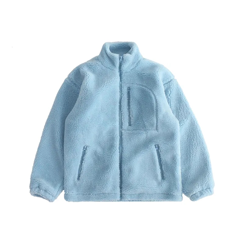 BLUELANDINC Velvet-feel Coat Unisex-4
