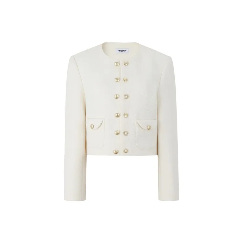Three Quarters Cropped Coats Women's-0