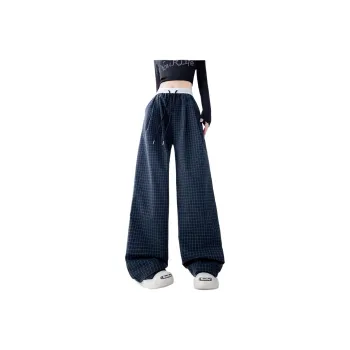 YINLEI Casual Pants Women's Navy Blue