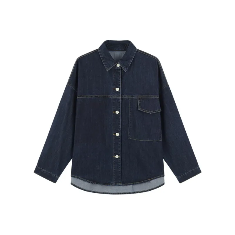 Demana Denim Jacket Women's Navy Blue-0
