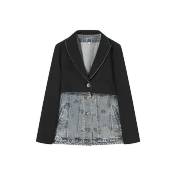 LULUALWAYS SS22 Denim Jacket Women's Black