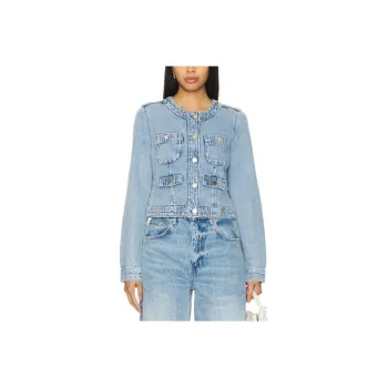 PAIGE Denim Jacket Women's Blue