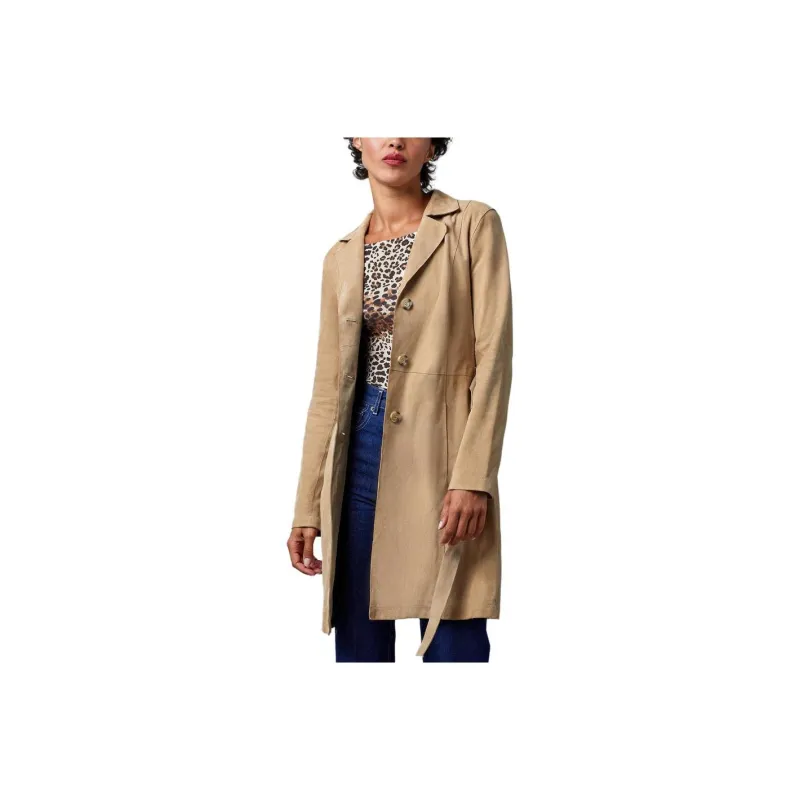 Rouje Trench Coats Women's Beige-0