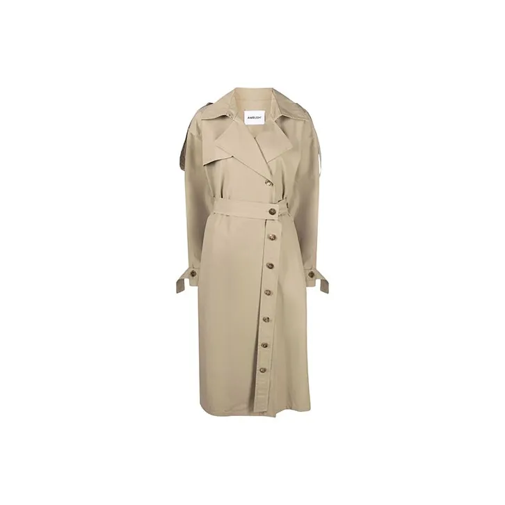 AMBUSH Side Slit Trench Coat 'Natural'-0