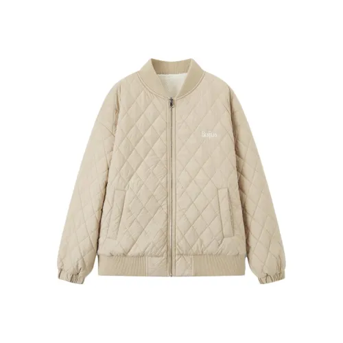 SEM/R x The Beatles Puffer Jacket Women's Coffee White Tone