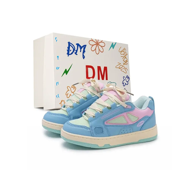 DM Abrasion Resistant Low Top Skateboard Shoes Unisex Box Included-10