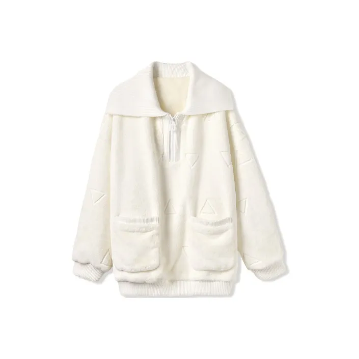 MITUAN Velvet Jackets Women's Ecru-0