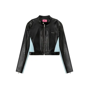 CHUU Leather Jackets Women's Black