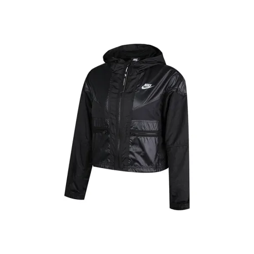 Nike Cropped Coats Women's Black
