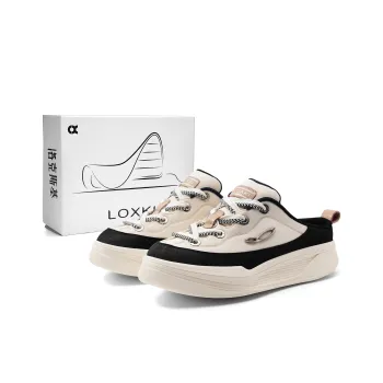 LOXKI Alpha Round Shoes Ease Low Top Canvas Shoes Unisex