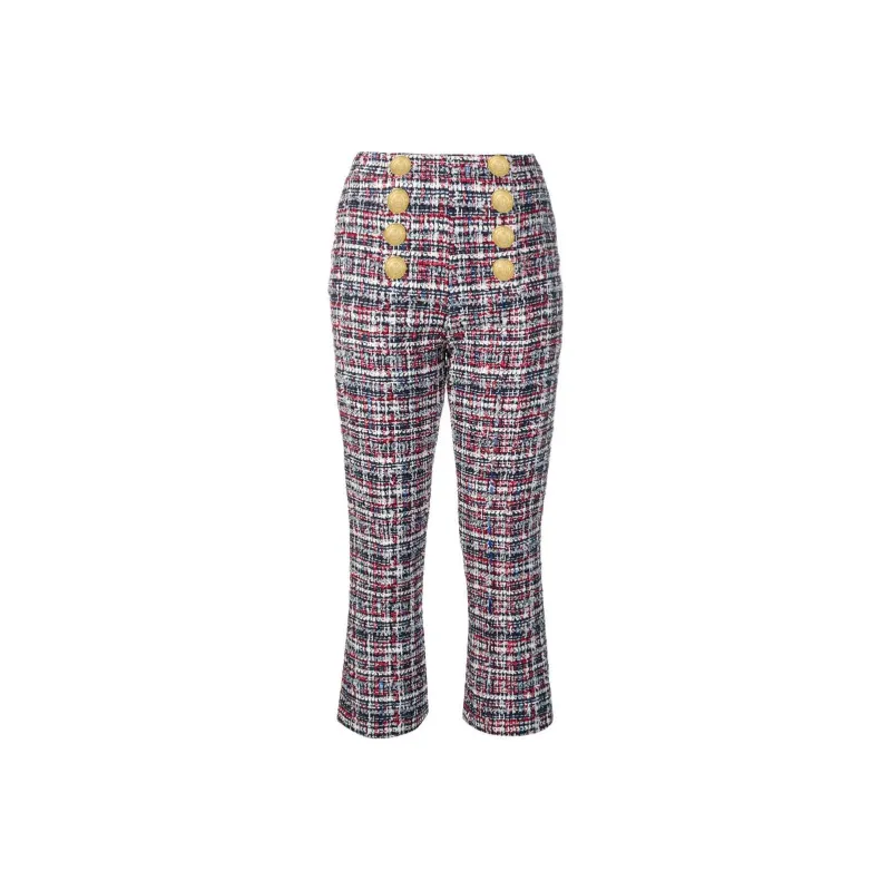 BALMAIN Knitted Sweatpants Women's Multicolor-0