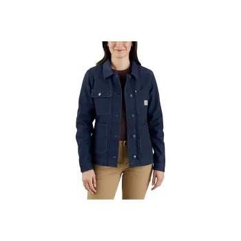Carhartt 105449 WOMEN'S DENIM JACKET - 1 WARM RATING Denim Jacket RELAXED FIT Women's Blue