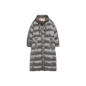 MaxMara Puffer Jackets Women's Medium Gray
