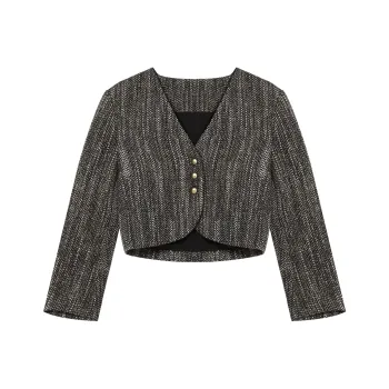 THE SEA LIFE Cropped Coat Women's Dark Butterfly Brown