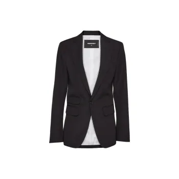 DSQUARED 2 Long-Sleeved Single-Breasted Tailored Blazer