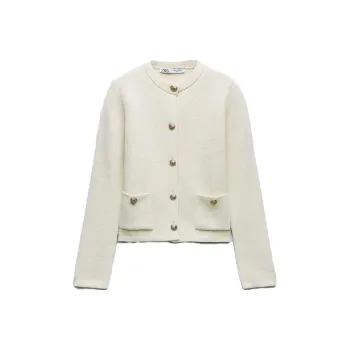 ZARA Cropped Coats Women's White