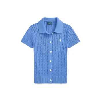 Polo Ralph Lauren Cable knit Short sleeve Cardigan