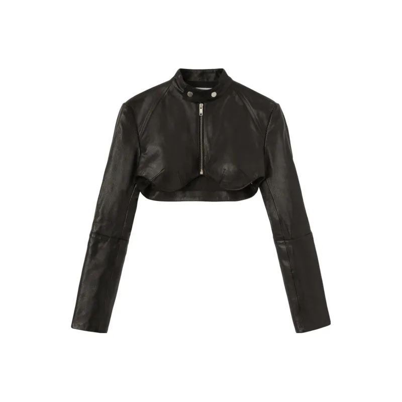 AMBUSH Leather Bolero Jacket-0