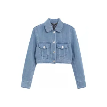 Bebe SS24 Denim Jacket Women's Denim Blue