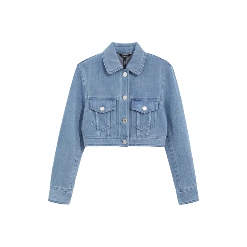 Bebe SS24 Denim Jacket Women's Denim Blue-0