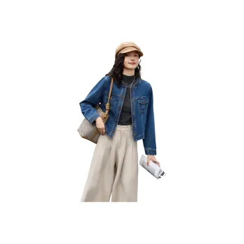 Demana Denim Jacket Women's Medium Denim Blue