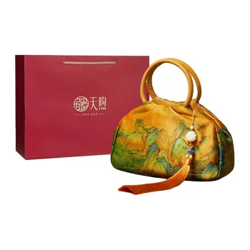 Pmsi Mulberry Silk Handbag Trumpets Women's Gold