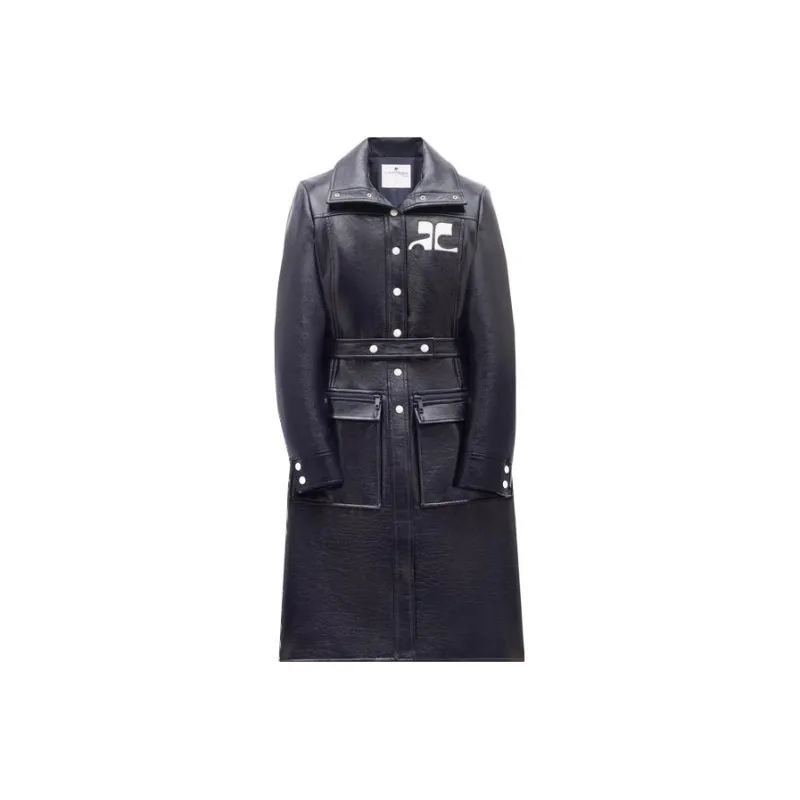 Courrèges Reedition Vinyl Trench Coat 'Blue'-0