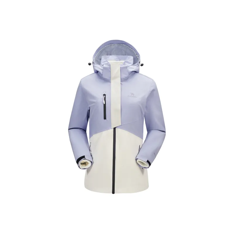 CAMEL All weather Waterproof And Windproof To Keep Warm Windbreaker Jacket Women's-5