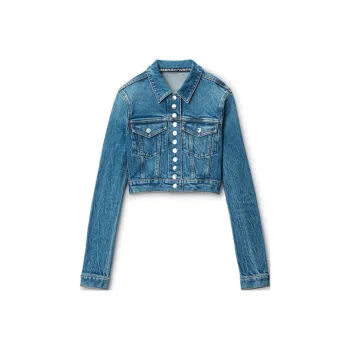 Alexander Wang Shrunken Denim Jacket