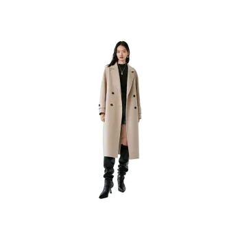Hopeshow Coats Women's Dark Beige