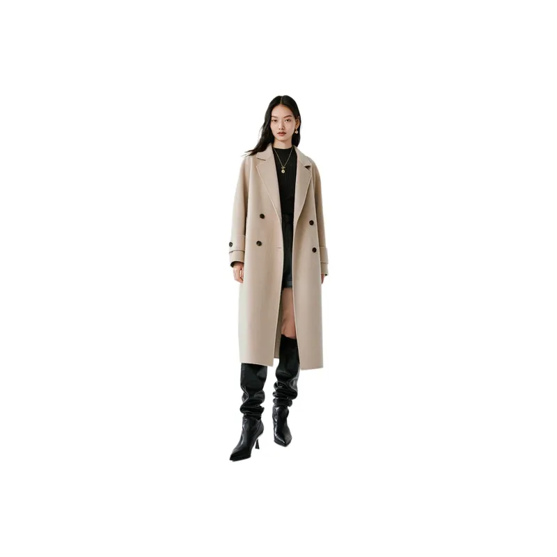 Hopeshow Coats Women's Dark Beige-0