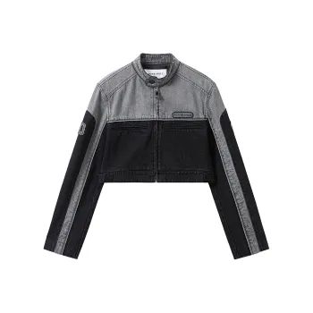 Miss Sixty Denim Jacket Women's Black Gray