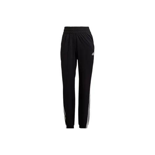 Adidas Knitted Sports Pants Women's Black