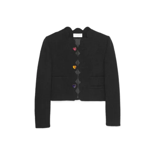 SAINT LAURENT SS22 Jackets Coats Women's Black