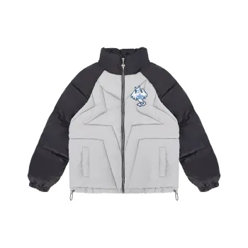 LBPC X PickleClub Puffer Jackets Women's Black Gray Color