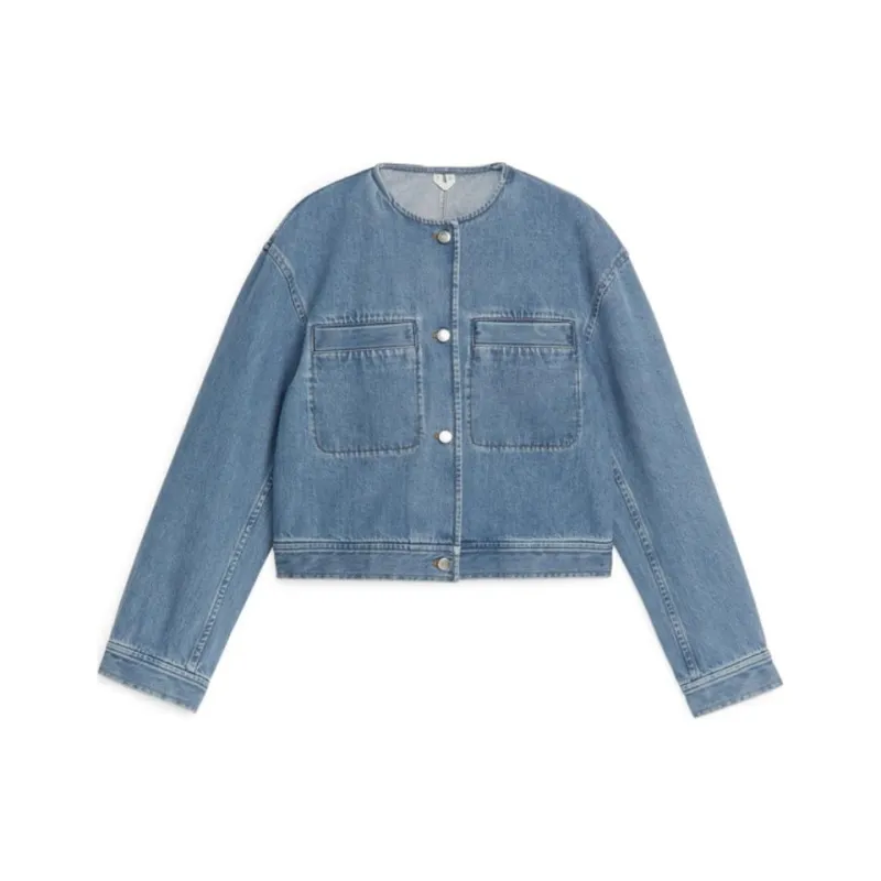 ARKET Denim Jacket Women's Light Blue-0