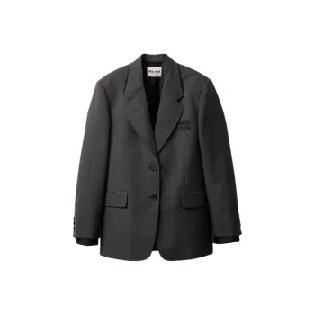 MIU MIU Business Suits Coats Women's Slate Gray