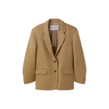 RECTO FW24 HANDMADE SINGLE BREASTED OVERSIZED JACKET Coats Women's CAMEL/Camel