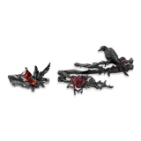 Gothic Crow Ring+Y2K Gothic Crow Bangle