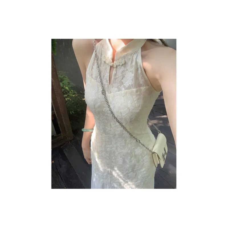 XIANSINIAO Sleeveless Dress Women's-4