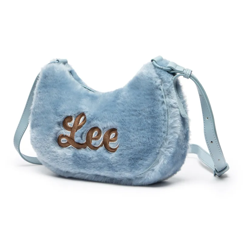 Lee Fabric, PU Shoulder Bag Regular Women's Khaki/Ecru/Dusty Blue-9
