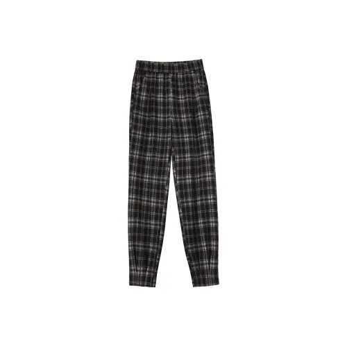 0571 Family Casual Pants Women's Plaid
