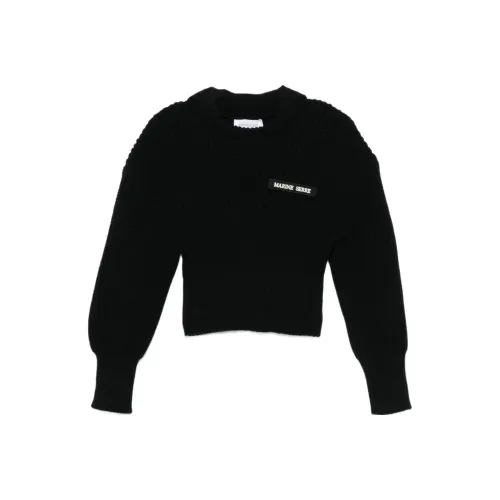 Marine Serre Half Cardigan Knit Sweater