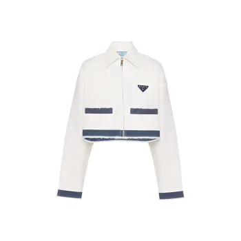 PRADA Denim Jackets Women's White