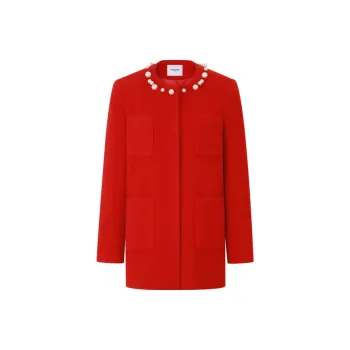 Three Quarters Coats Women's Red
