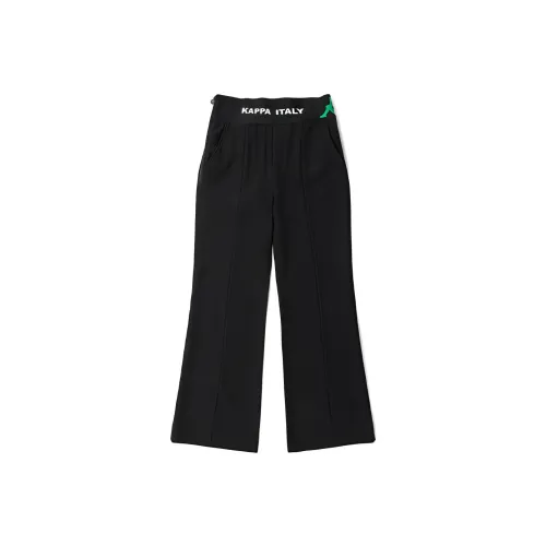 Kappa Wide Leg Moderate Sweatpants Women's Mineral Black