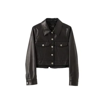 YUMOMO STAR Leather Jackets Women's Premium Black